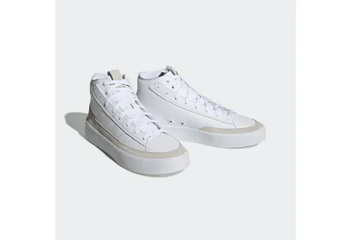 adidas Sportswear ZNSORED HI Sneaker weiß 44 EU - Sportliche knöchelhohe Sneakers aus hochwertigem Leder in Cloud White, ideal für Laufen und Freizeit. Fällt klein aus, bitte eine Größe größer bestellen.