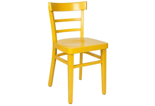 Küchenstuhl Laura - Farbiger Holzstuhl für Esstisch und Esszimmer - Stühle aus Buchenholz in sechs bunten Farben, strapazierfähig und abwischbar. Ideal für Wohnzimmer, Esszimmer und Küche - leicht und vielseitig einsetzbar.