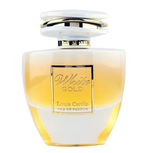 Louis Cardin White Gold Eau de Parfum 100ml Spray - Damendüfte mit blumigen und holzigen Noten, ideal um das andere Geschlecht zu verführen und unvergessliche Momente zu schaffen.