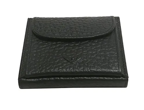 Voi Bestseller Börse 70575 Portemonnaie Leder Damen klein - Schwarz - Damen-Geldbörsen mit 1 Münzfach, 2 Steckfächern und 6 Kartenfächern, ideal für stilvolle Organisation und Alltagstauglichkeit.