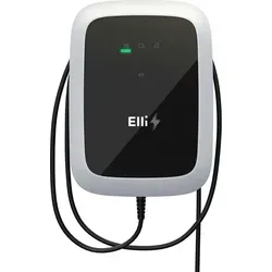 Elli Charger Pro - 11kW Wallbox mit 7,5m Kabel - Wallbox für Elektroautos mit 7,5m Kabel, 11kW Ladeleistung, wetterfest und mit App-Steuerung. Ideal für Privathaushalte.