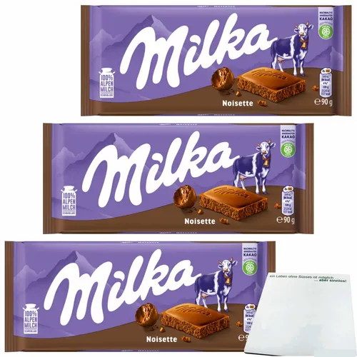 Milka Noisette 3er Pack 3x90g Tafel usy Block