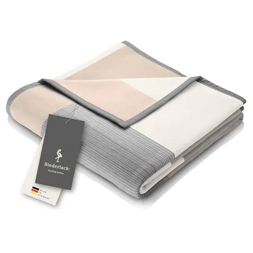 Biederlack Wohndecke Squares grau von Biederlack