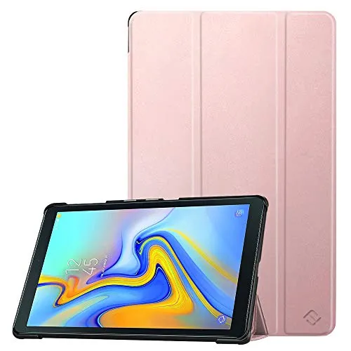 Fintie Hülle für Samsung Galaxy Tab A 10.5 2018 - Ultra Schlank Superleicht Schutzhülle mit Auto Schlaf/Wach Funktion für Galaxy Tab A 10.5 Zoll SM-T590/T595 Tablet-PC, Roségold