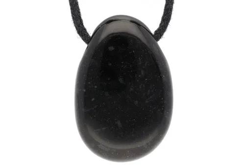 Lebensquelle Plus Kettenanhänger Onyx Tropfenanhänger in schwarz von Lebensquelle Plus