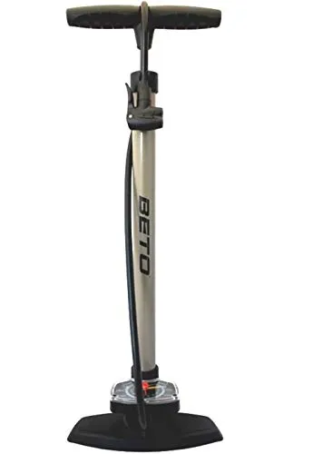 P4B | Standpumpe mit extra grossem Manometer Beto Fahrradpumpe - für alle Ventile