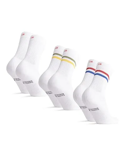 DANISH ENDURANCE Bio Baumwoll Tennissocken - Sportsocken für Herren & Damen, bieten Premium Komfort mit gezielter Dämpfung und feuchtigkeitsableitenden Eigenschaften – ideal für Sport und Alltag.