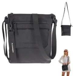 Handtasche Umhängetasche Damen Tasche Schultertasche Freizeittasche kleine Taschen 2 Fächer Schultergurt Alessandro Mila Mini Bag 4292 Schwarz + ... - Schwarz