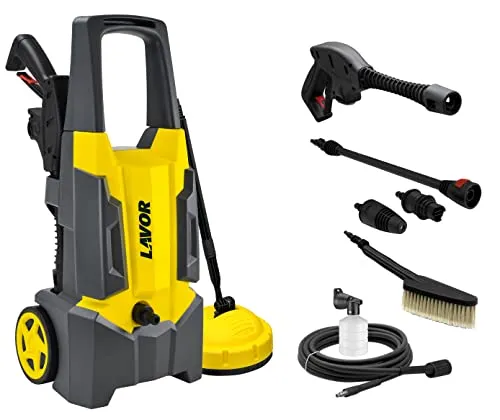 Lavor Hochdruckreiniger Dive Plus 135 mit Bodenreiniger und Fester Bürste, Druck max. 135 bar, Fördermenge max. 420 Liter pro Stunde, Motor 1900 W