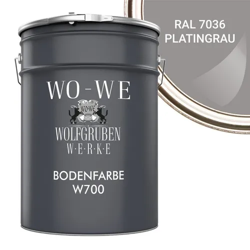 WO-WE Bodenversiegelung Betonfarbe Bodenfarbe Bodenbeschichtung W700, 1-10L, Seidenglänzend