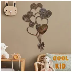 Handbemaltes Wandaccessoire aus Metall – Antikfarbe 35 x 21 cm - Kreatives Wandbehang für Jugendliche aus robustem Metall, verleiht jedem Raum einen modernen Akzent und ist ein echter Hingucker.