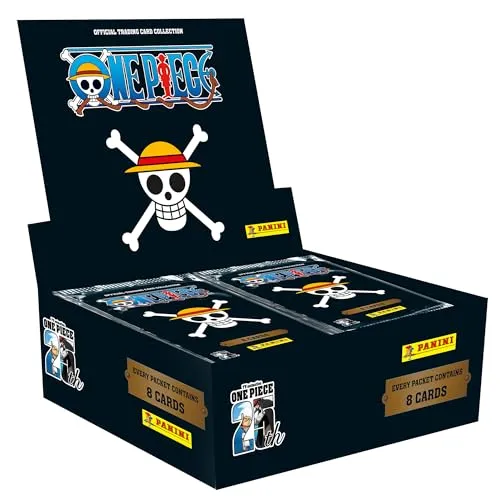 Panini Cards - One Piece 25. Geburtstag Box mit 18 Hüllen, 144 Karten zum Jubiläum der Strohhut-Crew sammeln und erleben
