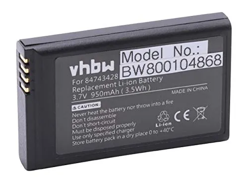 vhbw Akku kompatibel mit Spectralink 3040, 5020, 5040, 7202, 7212, 7502, 7520 schnurlos Festnetz Telefon (950mAh, 3,7V, Li-Ion)