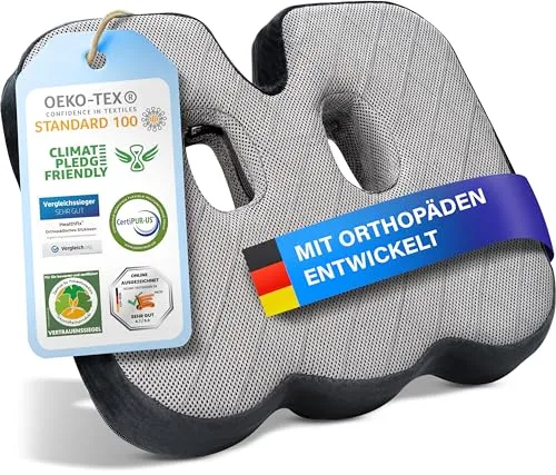 Healthfix® Ergonomisches Sitzkissen aus Memory Foam
