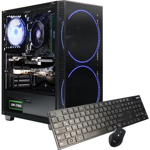 Hyrican GAMEMAX Black Hole 7811 - Gaming Desktop mit Intel Core i5 und GeForce RTX 5060 Ti - Leistungsstarker Gaming Desktop mit Intel Core i5-14400F, 16 GB RAM und 1 TB SSD. Ideal für flüssiges Gaming und kreative Anwendungen, ausgestattet mit ARGB-Beleuchtung für ein modernes Setup.