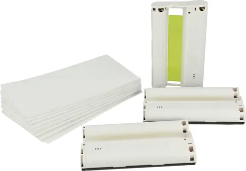 vhbw 3x Druckerkartuschen Cyan/Magenta/Yellow kompatibel mit Canon Selphy CP-1200, CP-1000, CP-100, CP-1300, CP1500 Fotodrucker (kompatibel, 3er-Pack)