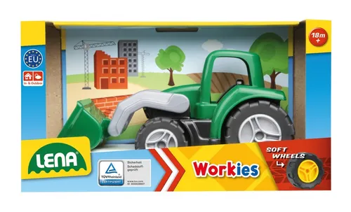 Workies Tractor with shovel box Lena 4006942899500 von LENA