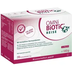 OMNi BiOTiC Reise - Probiotische Sachets für den Urlaub, stärkt die Darmflora und schützt vor Durchfallerregern