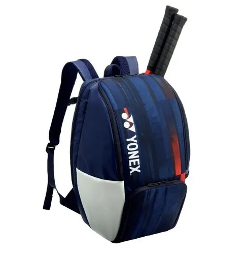Yonex Limited Pro Backpack White/Navy/Red - Hochwertiger Tennisrucksack - Taschen für Unisex Erwachsene, stylisches Design in Weiß, Navy und Rot, ideal für Tennis-Equipment und Freizeitaktivitäten.