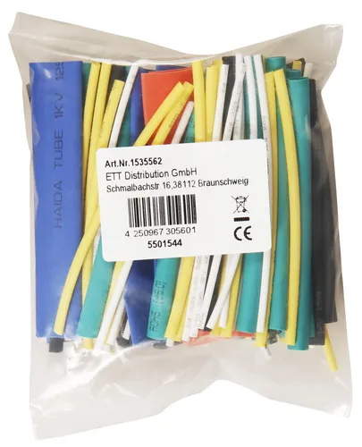 Schrumpfschlauch-Set, 100-teilig, bunt von McPower