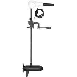 VEVOR Elektro Außenborder 39kg 24V - Leistungsstarker Bootsmotor - Kategorie: Außenbordmotoren, bietet einen maximalen Schub von 86 lbs für kraftvolles Fahren auf dem Wasser und verfügt über 5 Vorwärts- und 3 Rückwärtsgänge für optimale Steuerung.