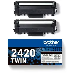 Brother Toner TN-2420TWIN schwarz von TintenCenter