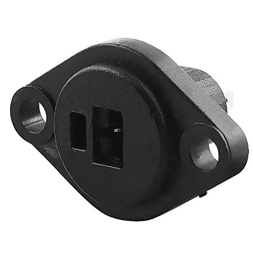 BestPlug Stereo Audio Lautsprecher Boxen Einbau-Buchse Terminal weiblich 2pol, Schwarz