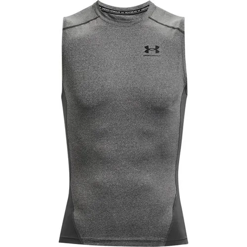 Under Armour Heatgear Armour Tank-Top Herren - Dunkelgrau, Größe M - Trainingsbekleidung mit besonders leichtem HeatGear®-Stoff für optimale Abdeckung und schnellen Feuchtigkeitstransport. Strategische Belüftung durch Netzstoff-Einsätze für maximalen Tragekomfort.