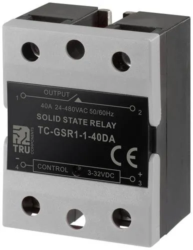 TRU COMPONENTS Halbleiterrelais TC-GSR-1-40DA 40A Schaltspannung (max.): 480 V/AC Gleichstromschaltung 1St.