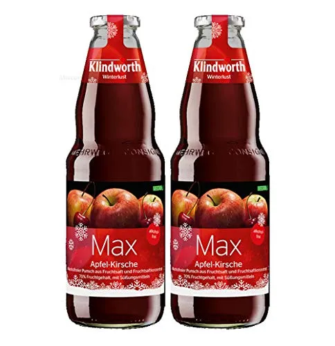 Klindworth Max 2er Set Alkoholfreier Punsch / Kinderpunsch 2x 1L inkl. Pfand MEHRWEG