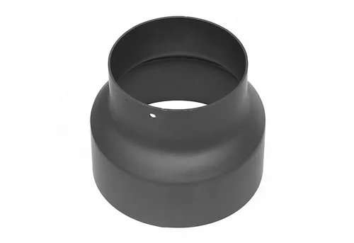 Raik Ofenrohr Reduzierung 150mm - 120mm gussgrau - Hochwertige Reduzierung für Ofenrohre, ideal für den Anschluss von 150 mm auf 120 mm. Mit wärmeresistenter Senotherm-Lackierung, die unangenehme Gerüche beim Einbrennen vermeidet. Perfekt für Kamin- und Ofenanwendungen.