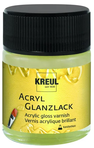 Kreul Acryl-Glanzlack auf Kunstharzbasis transparent 50 ml