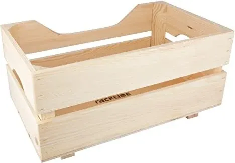 Racktime Woodpacker 2.0 Holzkiste 25 Liter in braun von racktime