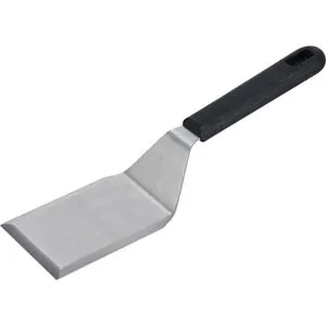 Metaltex Pfannenwender Plancha 204450038 Edelstahl, 8 x 27 cm, spülmaschinengeeignet, schwarz / silber