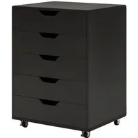 Rollcontainer mit 5 Schubladen - Praktischer Aktenschrank für Ihr Büro - Rollcontainer & -wagen, ideal für flexibles Arbeiten mit 5 Schubladen, platzsparend und mobil dank Rollen, perfekt für effiziente Büroorganisation.