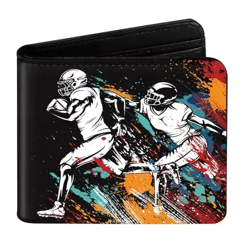 Huuitan Kinderportmonee Jungen, Geldbeutel Portmonee Kinder, Portemonnaie Teenager, RFID-blockierend, Reißverschluss Faltbare, Coole Geldbörse für Teenager