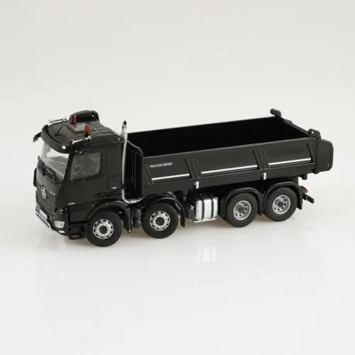 Mercedes Benz Arocs 8x4 Meiller Kipper schwarz Modell von NZG 1:50