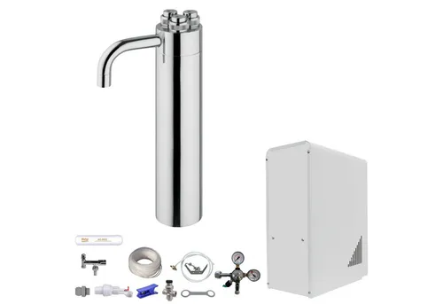 BieTal Wassersprudler Tafelwassergerät BieTal® BT-10U Sprudelwasser Zapfstelle Komplett Set, (Set, ohne CO2 Flasche-tlg., Puls 355 3-leitig), Sprudelwasseranlage Trinkwasser Wasserspender