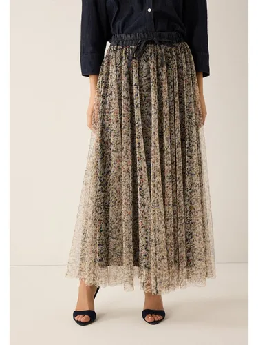 Femininer Maxirock mit floralem Print von MORE&MORE