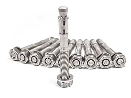 myMAW Schwerlastdübel M12 - 10 Stück Edelstahl A4 - Ankerbolzen für maximale Stabilität, ideal für schwere Lasten. Mit 110 mm Gesamtlänge und 12 mm Bohrmaß, perfekt für langlebige Verbindungen.