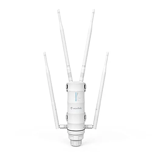 WAVLINK AC1200 Wireless Access Point Outdoor - Wetterfester Dual Band WLAN AP mit 1200 Mbit/s, ideal für große Bereiche dank langer Reichweite und PoE-Unterstützung für flexible Installation.