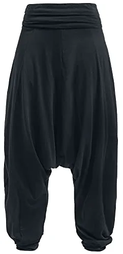 RED by EMP Damen Schwarze Harems-Stoffhose - Locker, lässig M