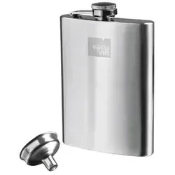 Vacu Vin Flachmann mit Trichter, silber