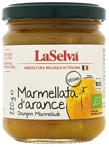 La Selva Bio Orangen Marmelade (Marmellata d`arance), 1er Pack (1 x 220 g)