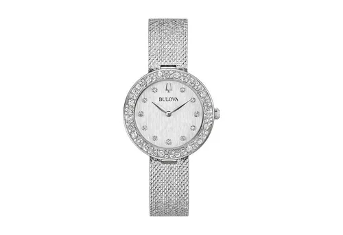 Bulova 96L329 Damen Armbanduhr - Elegantes Design mit Saphirglas - Armbanduhren mit silbernem Edelstahlgehäuse und präzisem Quarzwerk, ideal für stilbewusste Damen.