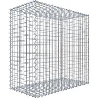 Gabiona Gabionenkorb 100x100x50 cm - Stabil und Korrosionsgeschützt - Robuster Gabionenkorb aus 4 mm starkem, verzinktem Drahtgitter, ideal für Garten- und Landschaftsbau. Einfacher Aufbau mit Spiralverbindern und Distanzhaltern für maximale Stabilität.