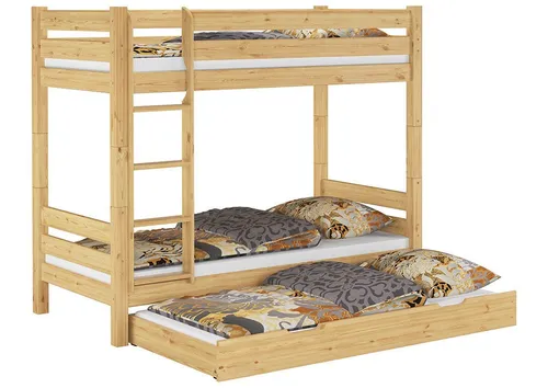 ERST-HOLZ Etagenbett Stockbett Kiefer 90 x 200 cm für Kinder für Erwachsene Nische 100