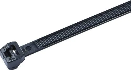HellermannTyton 118-04900 T30LOS-HS-BK-C1 Kabelbinder 200 mm 3.40 mm Schwarz Hitzestabilisiert 100 St.