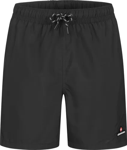 Höhenhorn Wellenmaster Herren Badehose Schwarz Gr. S - Badeshorts für Herren mit zwei Eingriffstaschen und elastischer Taille für optimalen Halt, ideal für Strand und Schwimmbad.