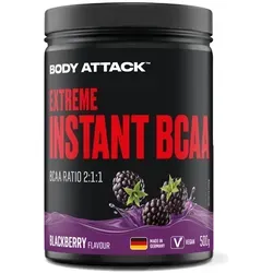 Body Attack Extreme Instant BCAA - 500g Tropical - Mikrofeines BCAA-Pulver mit 10.000 mg pro Portion. Ideal für Sportler, die ihre Muskulatur unterstützen möchten. Genießen Sie den fruchtigen Geschmack Tropical!